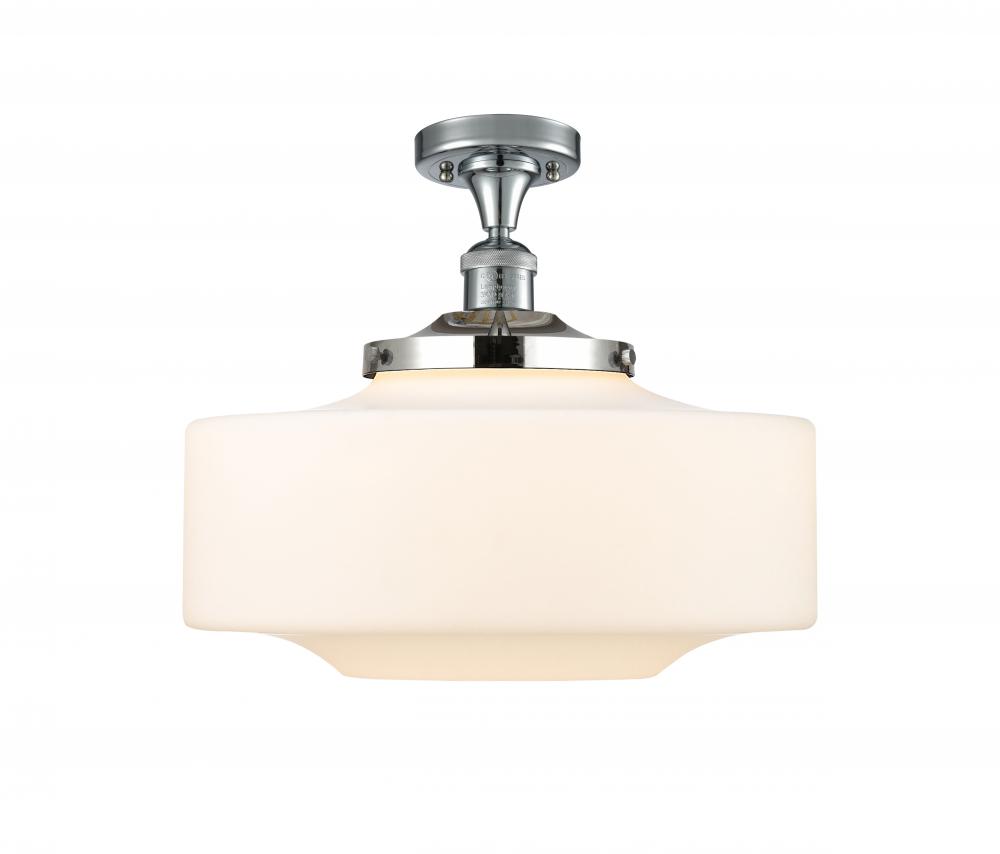 Bridgeton - 1 Light - 16 inch - Polished Chrome - Semi-Flush Mount