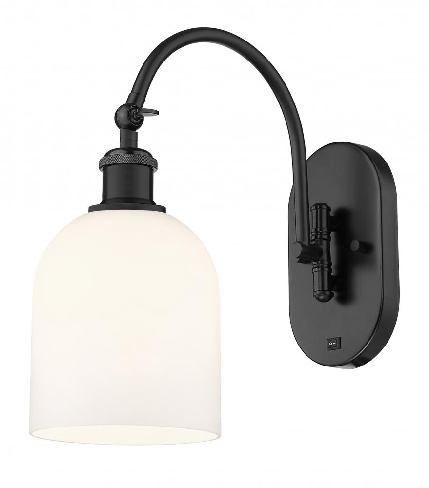 Bella - 1 Light - 6 inch - Matte Black - Adjustable Swing Arm