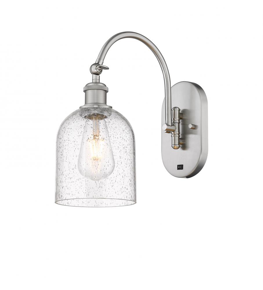 Bella - 1 Light - 6 inch - Brushed Satin Nickel - Adjustable Swing Arm