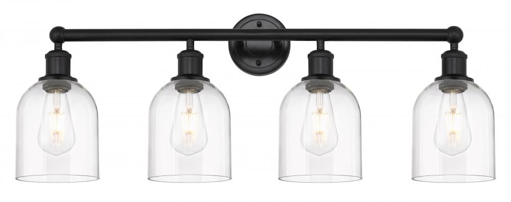 Bella - 4 Light - 33 inch - Matte Black - Bath Vanity Light