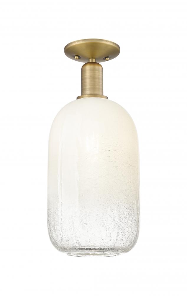 Brookhaven Cloche - 1 Light - 6 inch - Brushed Brass - Semi-Flush Mount