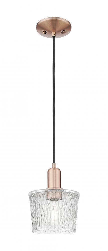 Niagara - 1 Light - 7 inch - Antique Copper - Cord hung - Mini Pendant