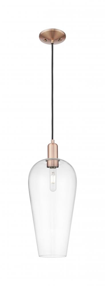 Chelsea - 1 Light - 6 inch - Antique Copper - Cord hung - Mini Pendant