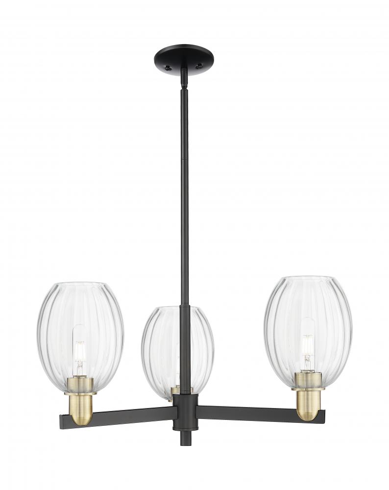 Preston Bulb - 3 Light - 18 inch - Black Antique Brass - Flush Mount