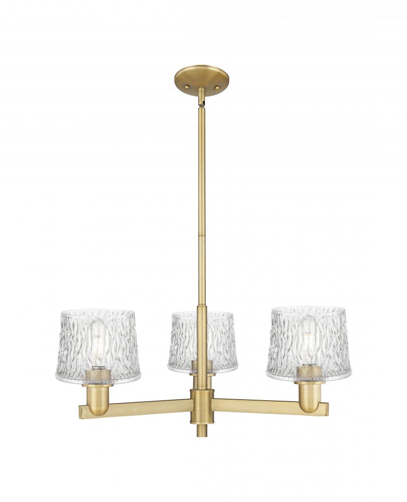 Niagara - 3 Light - 28 inch - Brushed Brass - Stem hung - Flush Mount