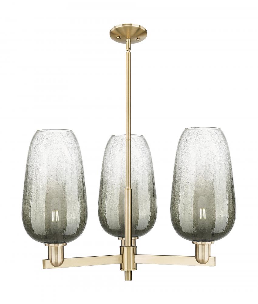 Brookhaven Flute - 3 Light - 18 inch - Champagne Bronze - Flush Mount