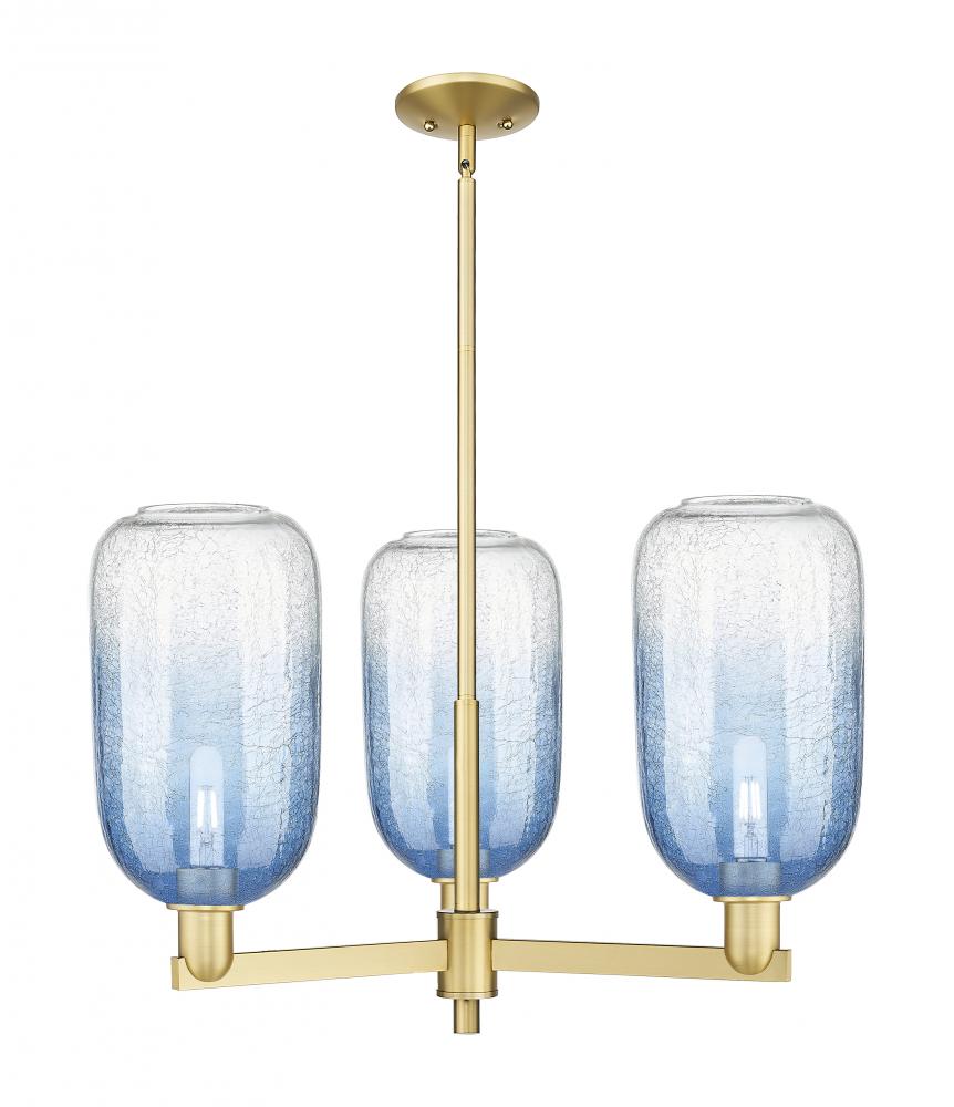 Brookhaven Cloche - 3 Light - 18 inch - Satin Gold - Flush Mount