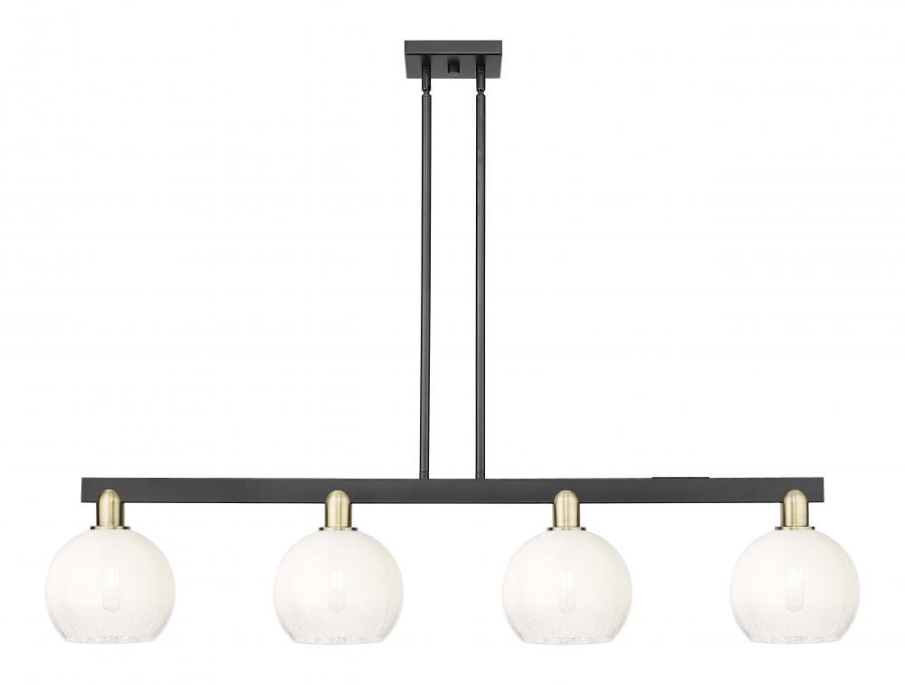 Brookhaven Globe - 4 Light - 48 inch - Black Antique Brass - Cord hung - Island Light