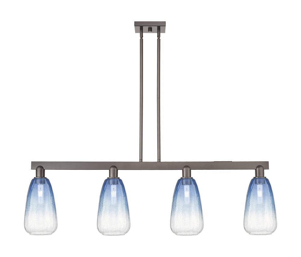 Brookhaven Almond - 4 Light - 48 inch - Oil Rubbed Bronze - Cord hung - Island Light