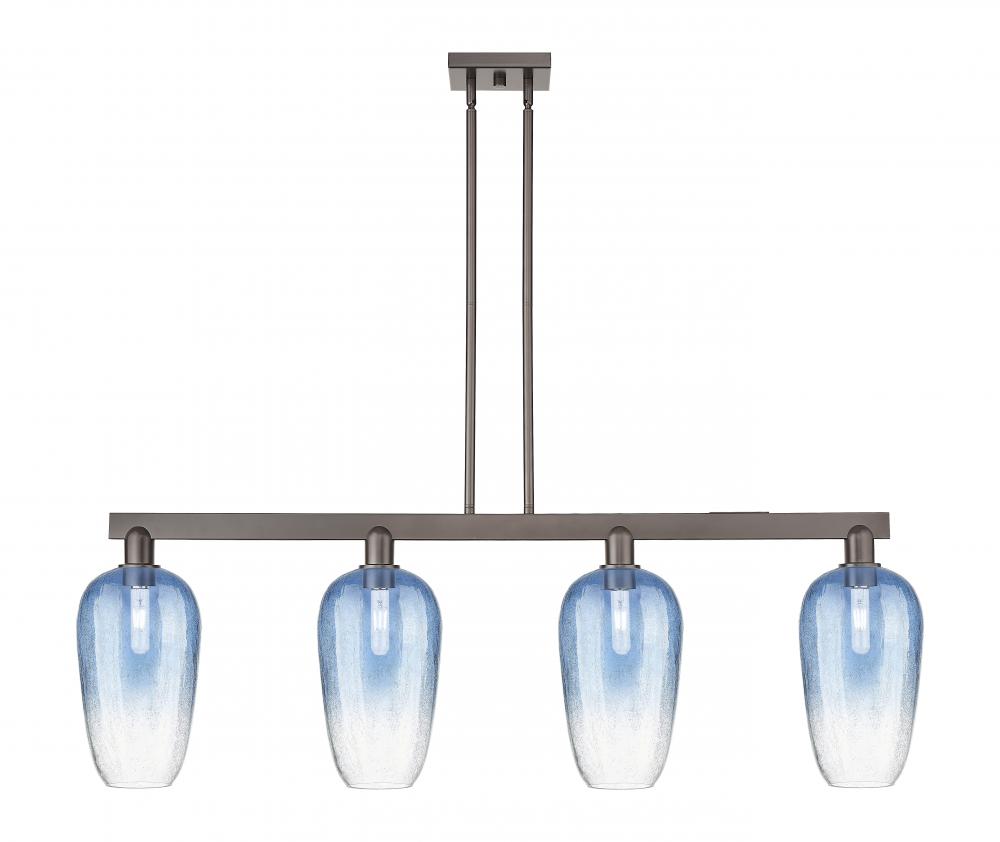 Brookhaven Flute - 4 Light - 48 inch - Oil Rubbed Bronze - Cord hung - Island Light