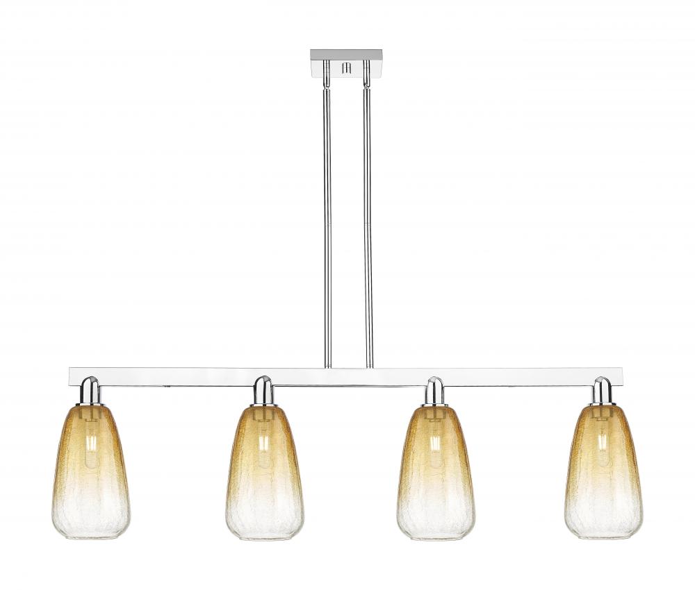 Brookhaven Almond - 4 Light - 48 inch - Polished Chrome - Cord hung - Island Light
