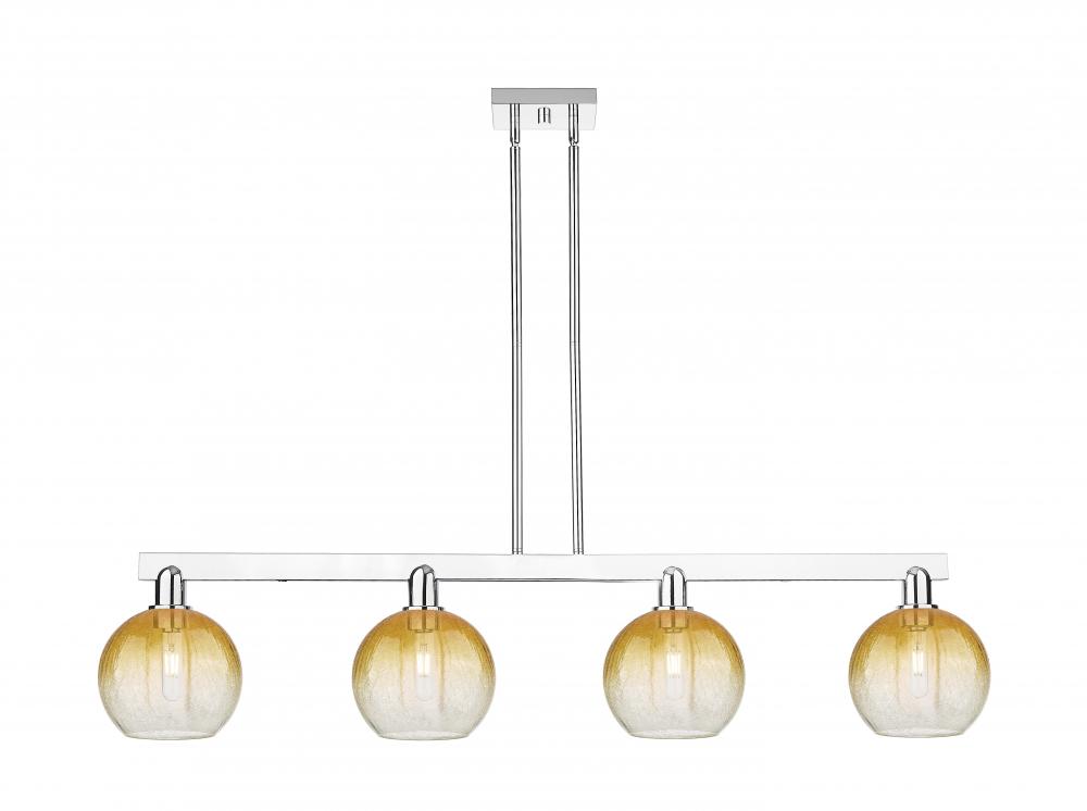 Brookhaven Globe - 4 Light - 48 inch - Polished Chrome - Cord hung - Island Light