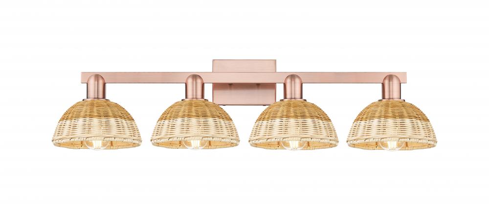 Natural Ballston Dome - 4 Light - 36 inch - Antique Copper - Bath Vanity Light