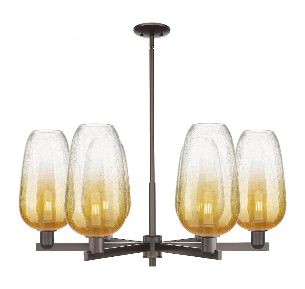 Brookhaven Flute - 6 Light - 24 inch - Oil Rubbed Bronze - Chandelier