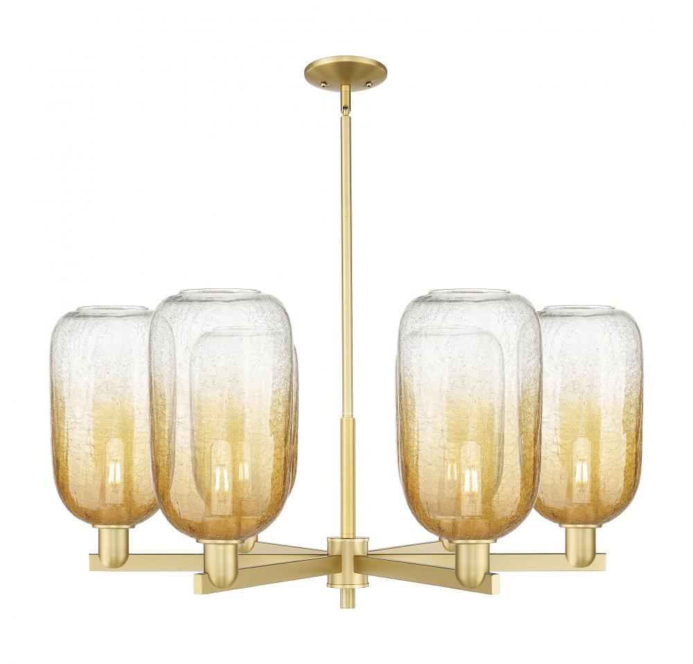 Brookhaven Cloche - 6 Light - 24 inch - Satin Gold - Chandelier