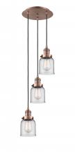Innovations Lighting 113F-3P-AC-G52 - Cone - 3 Light - 12 inch - Antique Copper - Cord hung - Multi Pendant