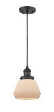 Innovations Lighting 201C-BK-G171-LED - Fulton - 1 Light - 7 inch - Matte Black - Cord hung - Mini Pendant