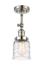 Innovations Lighting 201F-PN-G513 - Bell - 1 Light - 5 inch - Polished Nickel - Adjustable Semi-Flush Mount