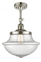 Innovations Lighting 201F-PN-G544 - Oxford - 1 Light - 12 inch - Polished Nickel - Adjustable Semi-Flush Mount
