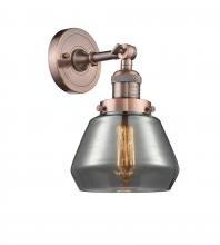 Innovations Lighting 203-AC-G173-LED - Fulton - 1 Light - 7 inch - Antique Copper - Adjustable Sconce