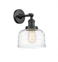 Innovations Lighting 203-BK-G713 - Bell - 1 Light - 8 inch - Matte Black - Adjustable Sconce
