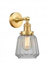 Innovations Lighting 203-SG-G142 - Chatham - 1 Light - 7 inch - Satin Gold - Adjustable Sconce