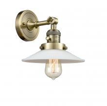Innovations Lighting 203SW-AB-G1-LED - Halophane - 1 Light - 9 inch - Antique Brass - Adjustable Sconce