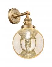 Innovations Lighting 203SW-BB-G208-8 - Beacon - 1 Light - 8 inch - Brushed Brass - Adjustable Sconce