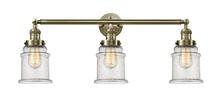 Innovations Lighting 205-AB-G184 - Canton - 3 Light - 30 inch - Antique Brass - Bath Vanity Light