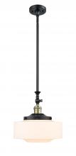 Innovations Lighting 206-BAB-G691-12 - Bridgeton - 1 Light - 12 inch - Black Antique Brass - Stem Hung - Adjustable Mini Pendant