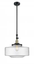 Innovations Lighting 206-BAB-G694-16 - Bridgeton - 1 Light - 16 inch - Black Antique Brass - Stem Hung - Adjustable Mini Pendant