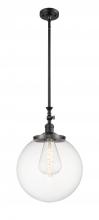 Innovations Lighting 206-BK-G202-14 - Beacon - 1 Light - 12 inch - Matte Black - Stem Hung - Adjustable Mini Pendant