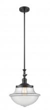 Innovations Lighting 206-BK-G542 - Oxford - 1 Light - 12 inch - Matte Black - Stem Hung - Adjustable Mini Pendant