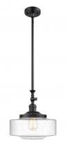 Innovations Lighting 206-BK-G694-12 - Bridgeton - 1 Light - 12 inch - Matte Black - Stem Hung - Adjustable Mini Pendant