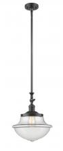 Innovations Lighting 206-OB-G542 - Oxford - 1 Light - 12 inch - Oil Rubbed Bronze - Stem Hung - Adjustable Mini Pendant
