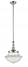 Innovations Lighting 206-PN-G542 - Oxford - 1 Light - 12 inch - Polished Nickel - Stem Hung - Adjustable Mini Pendant
