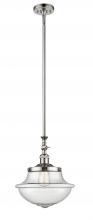 Innovations Lighting 206-PN-G544 - Oxford - 1 Light - 12 inch - Polished Nickel - Stem Hung - Adjustable Mini Pendant
