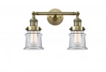 Innovations Lighting 208-AB-G182S - Canton - 2 Light - 17 inch - Antique Brass - Adjustable Bath Vanity Light