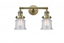 Innovations Lighting 208-AB-G184S - Canton - 2 Light - 17 inch - Antique Brass - Adjustable Bath Vanity Light