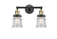 Innovations Lighting 208-BAB-G184S - Canton - 2 Light - 17 inch - Black Antique Brass - Adjustable Bath Vanity Light