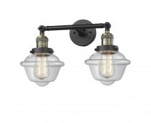 Innovations Lighting 208-BAB-G532 - Oxford - 2 Light - 17 inch - Black Antique Brass - Adjustable Bath Vanity Light