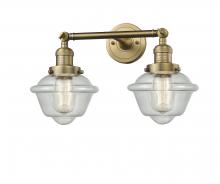Innovations Lighting 208-BB-G534 - Oxford - 2 Light - 17 inch - Brushed Brass - Adjustable Bath Vanity Light