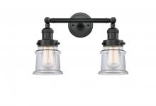 Innovations Lighting 208-BK-G182S - Canton - 2 Light - 17 inch - Matte Black - Adjustable Bath Vanity Light