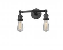 Innovations Lighting 208-OB - Bare Bulb - 2 Light - 11 inch - Oil Rubbed Bronze - Adjustable Bath Vanity Light