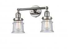 Innovations Lighting 208-PN-G184S - Canton - 2 Light - 17 inch - Polished Nickel - Adjustable Bath Vanity Light