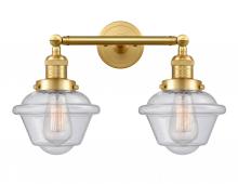 Innovations Lighting 208-SG-G534 - Oxford - 2 Light - 17 inch - Satin Gold - Adjustable Bath Vanity Light