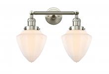 Innovations Lighting 208-SN-G661-7 - Bullet - 2 Light - 18 inch - Brushed Satin Nickel - Adjustable Bath Vanity Light