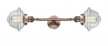 Innovations Lighting 208L-AC-G532 - Oxford - 2 Light - 8 inch - Antique Copper - Adjustable Bath Vanity Light