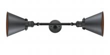 Innovations Lighting 208L-BK-M13-BK - Appalachian - 2 Light - 8 inch - Matte Black - Adjustable Bath Vanity Light