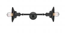 Innovations Lighting 208L-BK-M6 - Railroad - 2 Light - 8 inch - Matte Black - Adjustable Bath Vanity Light